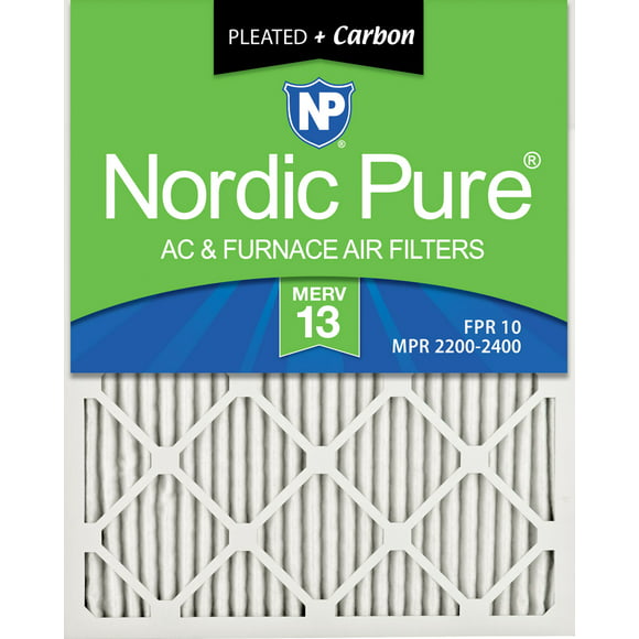 Nordic Pure 19_1/4x23_1/4x1 Exact MERV 13 Tru Mini Pleat AC Furnace Air Filters 4 Pack 